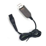 USB Charging Cable for Silver Crest SRR 3.7 C5 Electric Trimmer Charger Lead Black