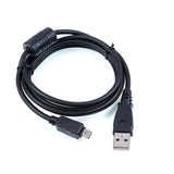 USB Data Sync Charge Cable for Olympus PEN E-PL1 Camera Lead Black