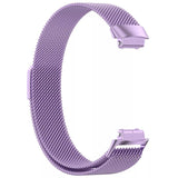 For Fitbit Inspire 3 Strap Milanese Band Stainless Steel Magnetic Replacement Wristband [Small, Purple]