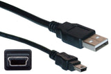 USB Charging Cable for Garmin DriveAssist 51 LMT-S 50 LMT-D GPS Sat Nav Charger Lead Black