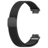 For Fitbit Inspire 3 Strap Milanese Band Stainless Steel Magnetic Replacement Wristband [Small, Black]