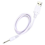 USB Cable for WB Essential Wireless Wand Massager Vibrating Handheld Charger Lead White