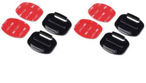 Flat Mounts & Adhesive 3M Sticky Mount for Go Pro Hero 5 6 7 8 9 10 11 Pack of 4
