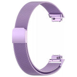 For Fitbit Inspire 3 Strap Milanese Band Stainless Steel Magnetic Replacement Wristband [Small, Purple]