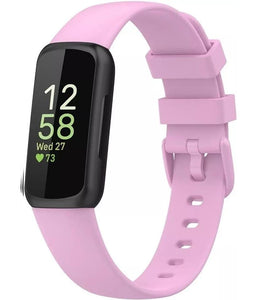 for Fitbit Inspire 3 Replacement Silicone Wristband Strap Bracelet Band [Small, Lavender]