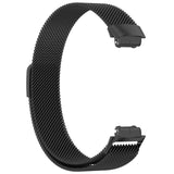 For Fitbit Inspire 3 Strap Milanese Band Stainless Steel Magnetic Replacement Wristband [Small, Black]