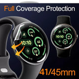 5x Screen Protector for Google Pixel Watch 3 41/45mm TPU Film Cover (45MM)