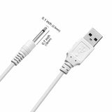 USB Cable for WB Essential Wireless Wand Massager Vibrating Handheld Charger Lead White