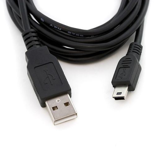 USB Charging Cable for Garmin Nuvi 2497LM 2497LMT 12V 24V GPS Sat Nav Charger Lead Black