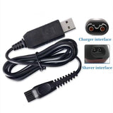 USB Charging Cable for Silver Crest SRR 3.7 C5 Electric Trimmer Charger Lead Black