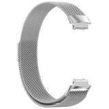 For Fitbit Inspire 3 Strap Milanese Band Stainless Steel Magnetic Replacement Wristband [Small, Silver]