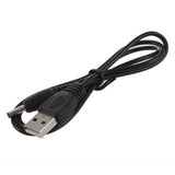 USB Charging Cable for Headlamp Flashlight Head Torch LED Charger Lead Black