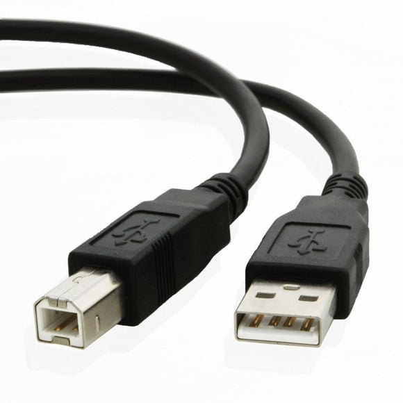 USB Data Cable for Canon Pixma TS5150 iP7250 MX495 MG3550 MG6450 Lead Black