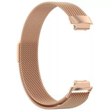 For Fitbit Inspire 3 Strap Milanese Band Stainless Steel Magnetic Replacement Wristband [Small, Rose Gold]