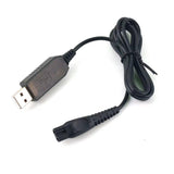 USB Charging Cable for Silver Crest SRR 3.7 C5 Electric Trimmer Charger Lead Black