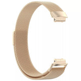 For Fitbit Inspire 3 Strap Milanese Band Stainless Steel Magnetic Replacement Wristband [Small, Champagne Gold]