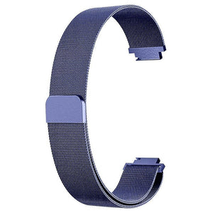 Milanese Strap Band Stainless Steel Magnetic For Fitbit Inspire / Inspire HR, Small (5.3"-7.9"), Blue