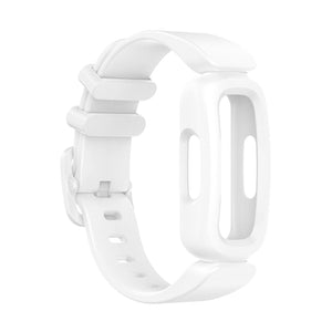 for Fitbit Ace 3 / Inspire 2 Replacement Silicone Band Strap Bracelet Wristband [White]
