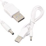 Charger Power Cable Lead For Summer Infant Complete Coverage 28516 Baby Monitor - White