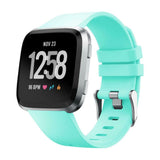 Replacement Silicone Band Strap Bracelet for Fitbit Versa 2/Versa Lite/Versa[Large Fits Wrist 7.1" - 8.7",Teal]