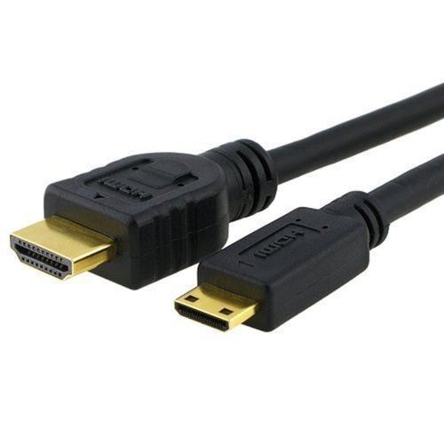 1m Gold TV HD Mini HDMI to HDMI 1080P HD TV AV Video Out Cable Lead