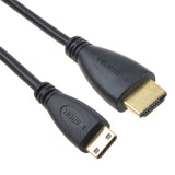 Mini HDMI to HDMI 1080P HD TV AV Video Out Cable Lead For Dell Latitude 10, Black