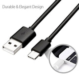 USB Charging Cable for Motorola Moto G22 Charger Lead Black