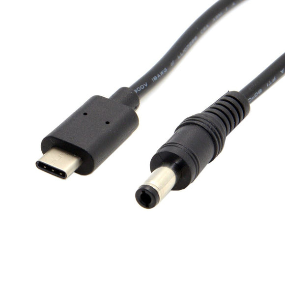 USB Type C Charger Power Cable Lead For 3.5mm x 1.35mm DC Barrel Jack 5V 2A