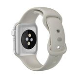 for Apple Watch iWatch Series 7 6 5 4 3 38/40/41/42/44/45mm Silicone Band Strap[42mm/44mm/45mm,Grey]