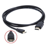 Gold Plated Micro HDMI Male to HDMI Male Cable Lead