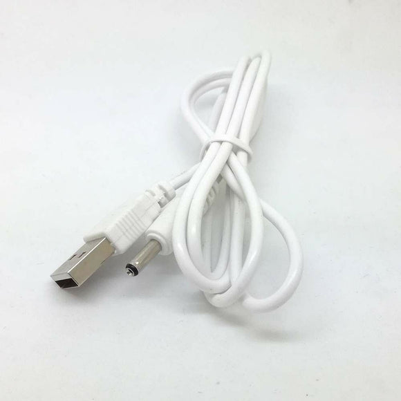 USB Charging Cable For Wahl Groomsman 9916-1117 Trimmer Charger Lead White