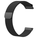 For Fitbit Versa 2/Versa/LITE Strap Milanese Wrist Band Stainless Steel Magnetic[Small (5.5"-7.1"),Black]