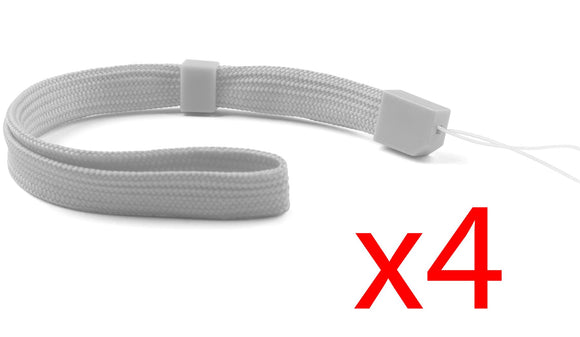 Grey Hand Wrist Strap For Wii Remote Controller PSP 3DS DSi 2DS Switch 4 Pack
