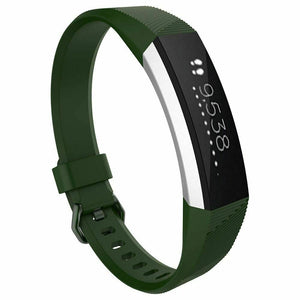 Replacement Strap Silicone Band Bracelet for Fitbit Ace Kids / Alta / Alta HR[Small Fits Wrist 5.5" - 6.9",Green]