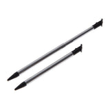 5x 2DS XL Black Silver Stylus Metal Retractable Touch Pen for Nintendo