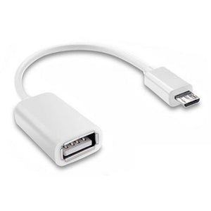For Amazon Kindle Fire 7 2015 USB OTG Cable Male Type Adapter Data Sync White
