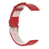 For Fitbit Versa 2/Versa/Versa Lite Leather Band Replacement Wristband Strap[Red]