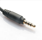 3.5mm 1Male to 2 Female Y Splitter Cable for L/R Audio Microphone MIC PC Headset