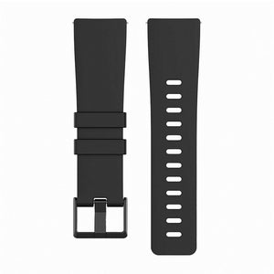 Replacement Strap Silicone Band Bracelet for Fitbit Versa 2/Versa Lite/Versa, Large Fits Wrist 7.1" - 8.7", Black