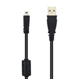 USB Data Sync Charge Cable for Pentax Optio S/S4/S10/S12/S40/S45 Camera Black