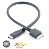 USB 3.0 to USB C 3.1 USB Cable for Intenso Memory Case External Hard Drive