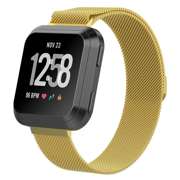 For Fitbit Versa 2/Versa/LITE Strap Milanese Wrist Band Stainless Steel Magnetic[Large (7.1