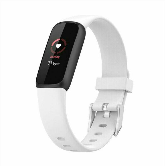 for Fitbit Luxe / Special Edition Replacement Band Strap Silicone Bracelet Wrist[Large,White]