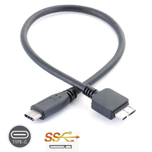 USB 3.0 to Type C 3.1 Data Cable for Seagate Backup Plus External Hard Drive