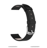 For Fitbit Versa 2/Versa/Versa Lite Leather Band Replacement Wristband Strap[Black]