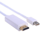 Mini DP Display Port Thunderbolt to HDMI Cable for Apple MacBook Air 6FT/1.8M, White