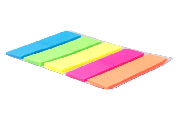 100 Tab Marker Index Bookmarks Colour Fluro Adhesive Sticky Repositionable Note
