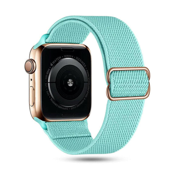 for Apple Watch Series 7 6 5 4 3 2 SE 38/40/41/42/44/45mm Nylon Woven Band Strap[38mm/40mm/41mm,Teal]