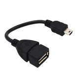 For Olympus CB-USB4 USB Mini to USB Female OTG Cable Adapter