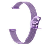 For Fitbit Luxe Strap Milanese Wrist Band Stainless Steel Magnetic[Purple]